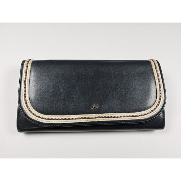 Kitamura Leather Accordion Full Size Snap Wallet - Picture 1 of 10